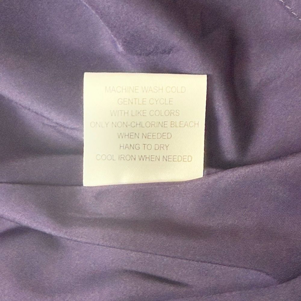 ModCloth Dress Womens 3XL Purple Sleeveless V-Neck Ruffle Trim Lined Plus Party - Picture 11 of 13